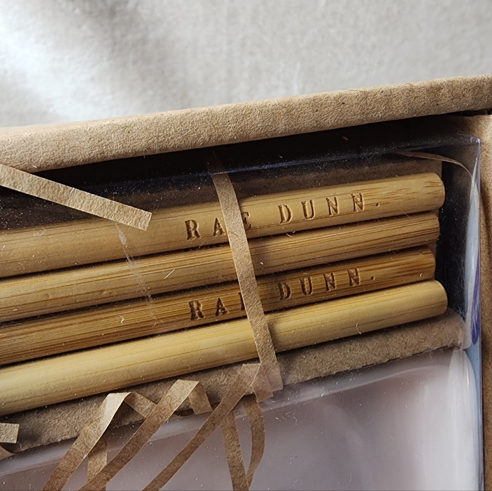Rae Dunn Ceramic Sushi Tray Plate Wasabi Ginger Dip Container Chopsticks New - Picture 6 of 8